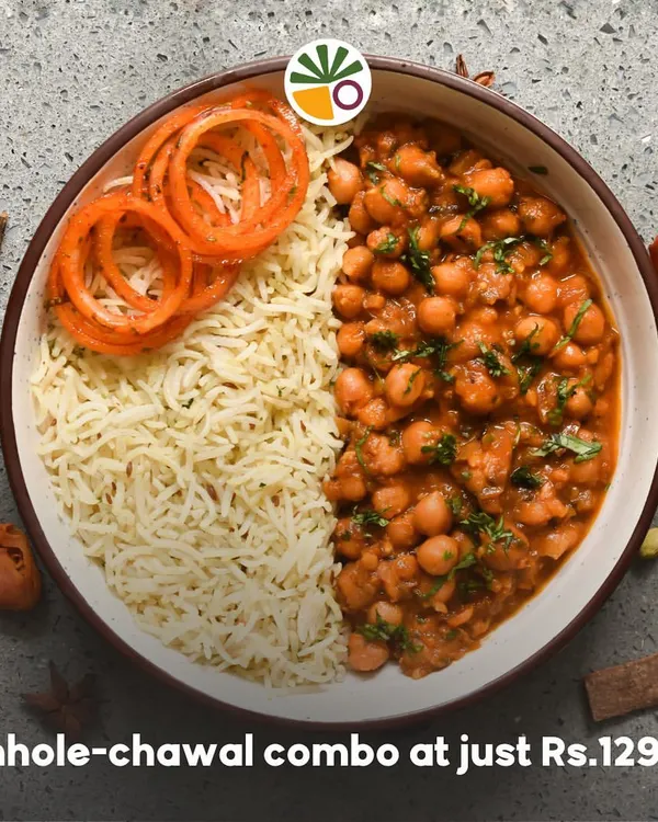 The classic Chhole Chawal combo, a favorite for so many! My chhole is cooked in a tangy, spicy gravy and served with fluffy basmati rice. It's a simple, satisfying meal for just Rs. 129.
