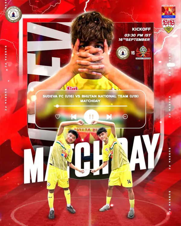 Match Day! Our U16 team is ready to take on the Bhutan National Team U19. A big test for our young warriors.