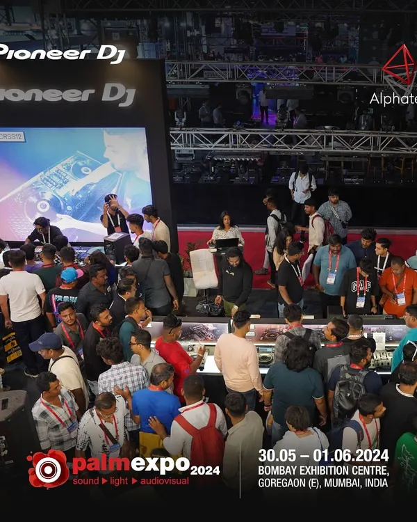 The crowd at the Pioneer DJ booth during Palm Expo 2024. Events like this are vital for the industry, bringing together artists, brands, and fans to share their passion for music technology.