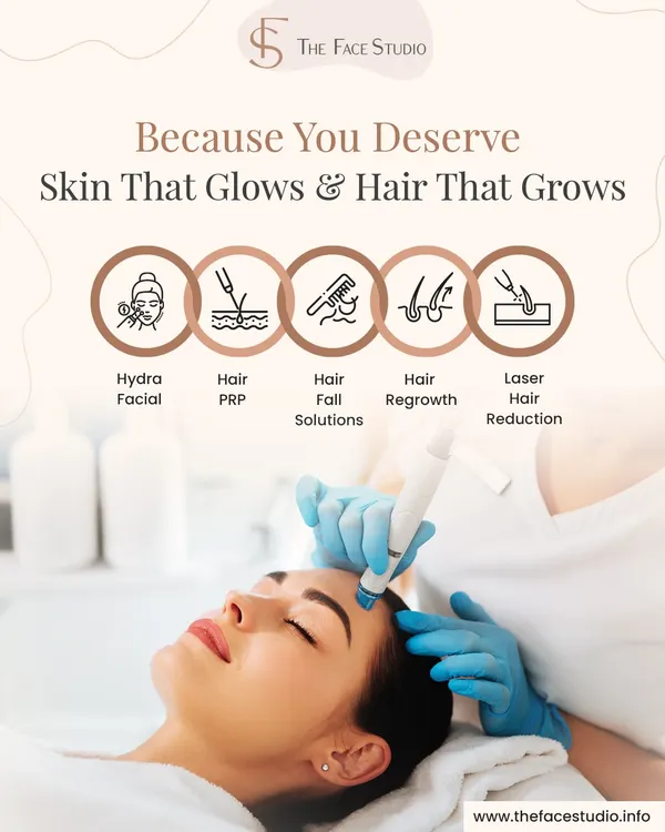 I believe everyone deserves skin that glows and hair that grows. At my studio, I offer a comprehensive range of services to address your unique needs, including hydrating HydraFacials, Hair PRP, laser hair reduction, and customized hair fall and regrowth solutions.