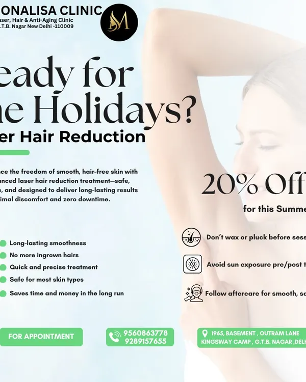 Get ready for any occasion with our special holiday offer on laser hair reduction. This treatment provides long-lasting smoothness and freedom from ingrown hairs, with key pre-treatment and aftercare tips to ensure safe, effective healing.