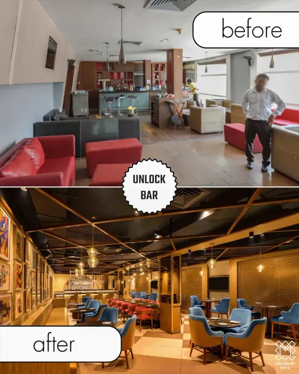 We believe in the power of transformation. Here’s how we turned a dated bar into the 'Unlock Bar' at Keys Select Kattima, Chennai, creating a chic, modern social hub that invites guests to connect and unwind.