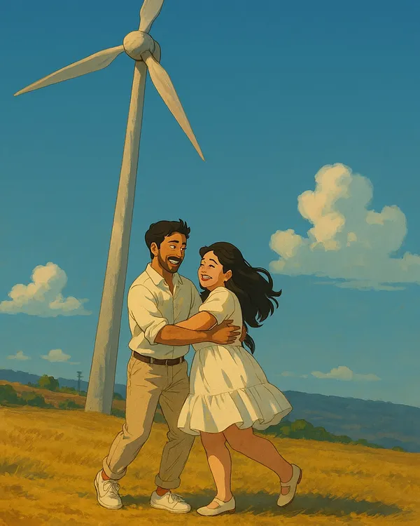 The final piece. A custom anime portrait that feels like a still from a beloved film. I focused on creating soft colors and a dreamy atmosphere to elevate the original moment into a timeless illustration.