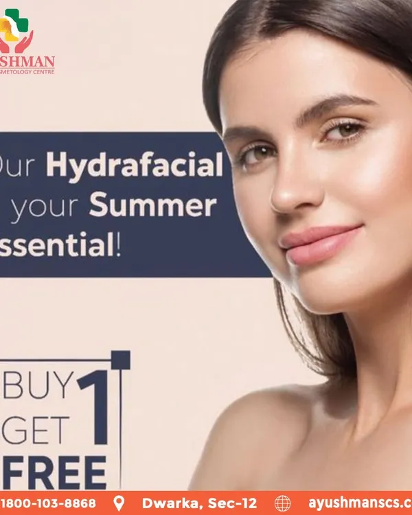 Our HydraFacial is a summer essential to combat the effects of heat and pollution. Take advantage of our "Buy 1 Get 1 Free" offer to keep your skin hydrated and glowing all season long.