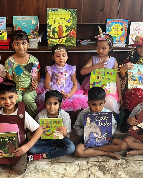 We had a Julia Donaldson character party for one of my storytelling batches. The kids came dressed as their favorite characters, from the Gruffalo to Zog, and we celebrated with books and fun activities.