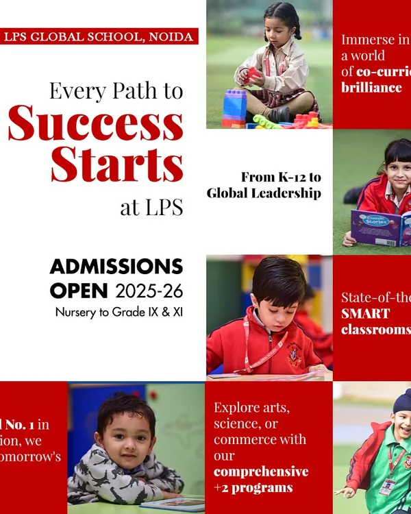 Every path to success starts at LPS. Our admissions for the 2025-26 session are now open for Nursery to Grade IX and XI, offering a world of co-curricular brilliance, SMART classrooms, and comprehensive programs.