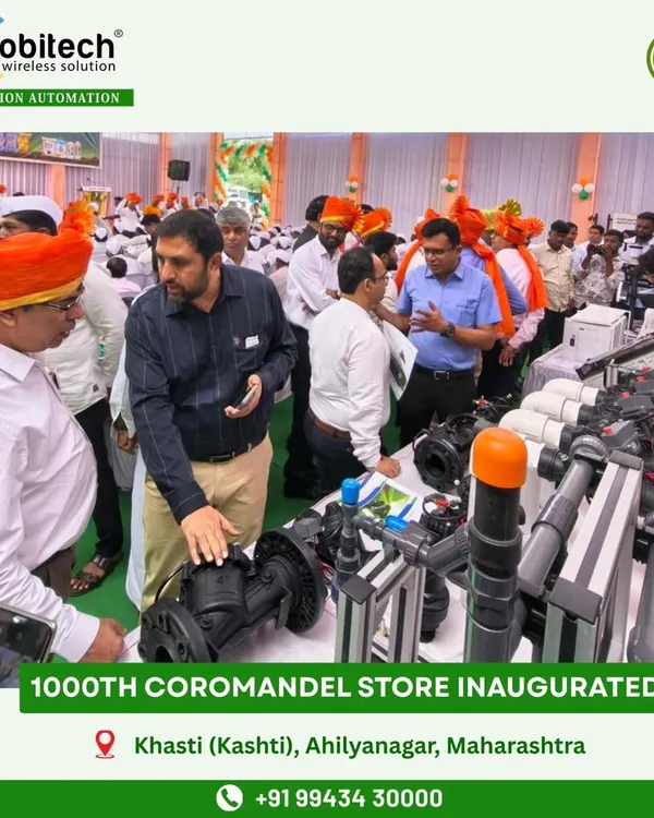 We were proud to showcase our irrigation and fertigation solutions at the inauguration of Coromandel's 1000th store in Maharashtra, attended by Executive Chairman Mr. Arun Alagappan.