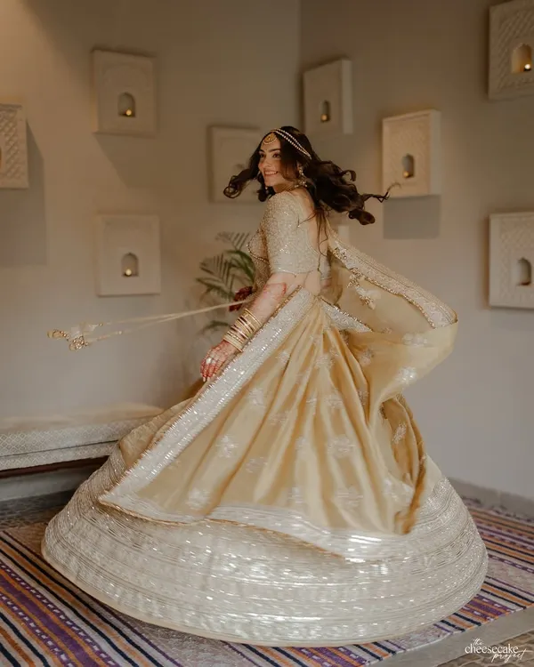 A bride in full twirl! I love capturing the movement and joy of a bride in her beautiful lehenga. This was a perfect moment in Udaipur.