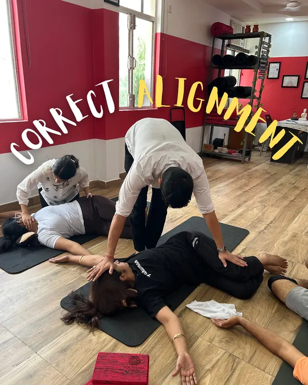This is what my teaching is all about: hands-on, precise, and focused on you. In my classes, I pay close attention to correct alignment to ensure you practice safely and get the most out of every asana, especially when we are working on relieving chronic issues like cervical or back pain.