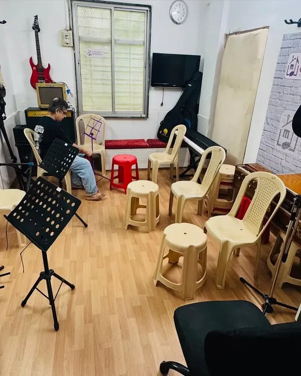This is where the music happens. We work hard to ensure our classrooms have the right ambience, with all instruments and equipment in place, creating a warm and welcoming space for learning.