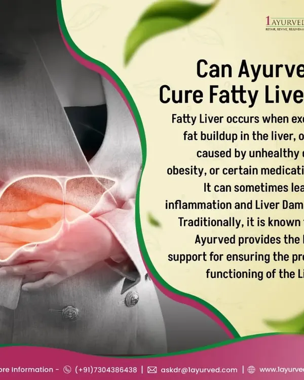 Can Ayurveda cure fatty liver? Fatty liver is caused by excess fat buildup from an unhealthy diet or obesity. Ayurveda provides excellent support by addressing the root metabolic dysfunction to ensure proper liver function.