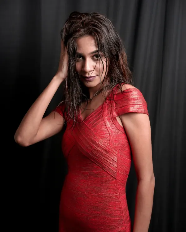 This is where intensity meets high fashion. I use dramatic lighting and a wet-look style to create a powerful, unapologetic mood. This shot is perfect for a bold editorial or a brand that isn't afraid to stand out.
