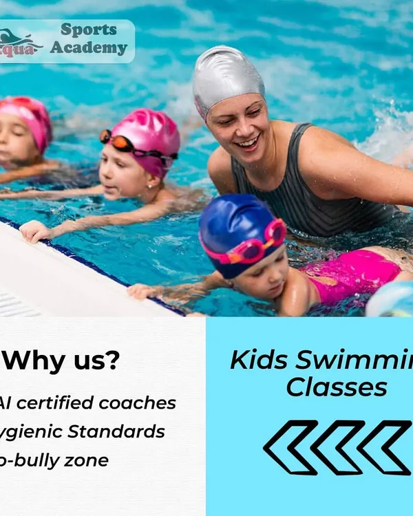 Our kids' swimming classes are designed to be safe, fun, and effective. We focus on building water confidence with our SAI certified coaches in a hygienic and positive atmosphere.