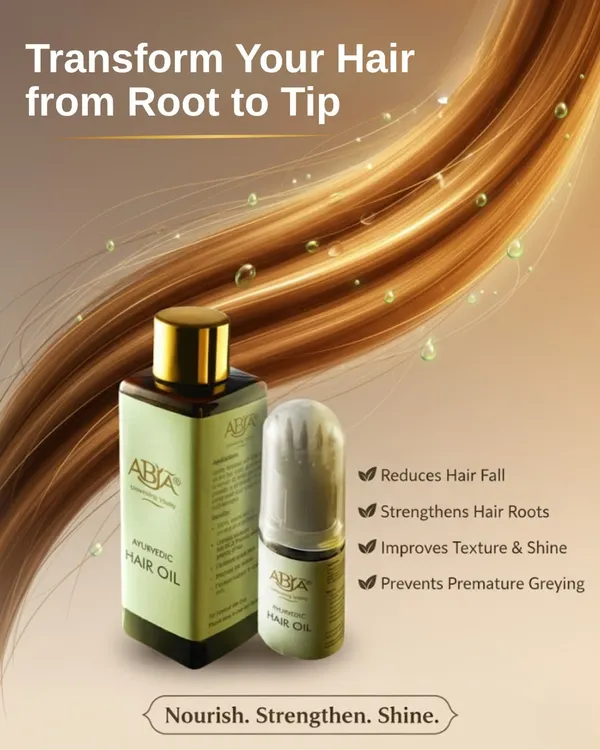 My goal is to transform your hair from root to tip. This Ayurvedic hair oil is formulated to reduce hair fall, strengthen roots, improve texture and shine, and prevent premature greying. It is a complete, chemical-free treatment for nourishing and strengthening your hair.