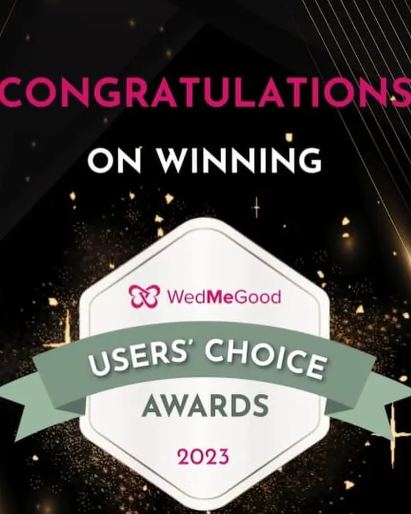I am so grateful to have received the WedMeGood Users' Choice Award for 2023. A huge thank you to all my wonderful brides for their trust and support.