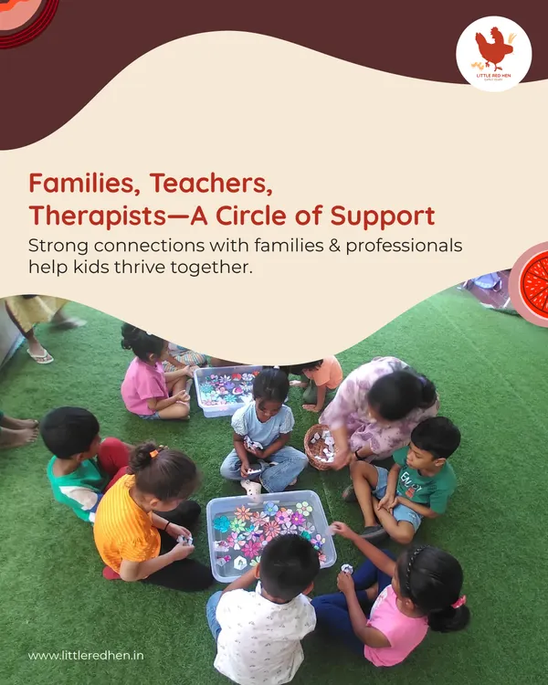 I believe in creating a circle of support around every child. Strong connections between families, teachers, and therapists help kids thrive together, ensuring every child can soar at their own pace.