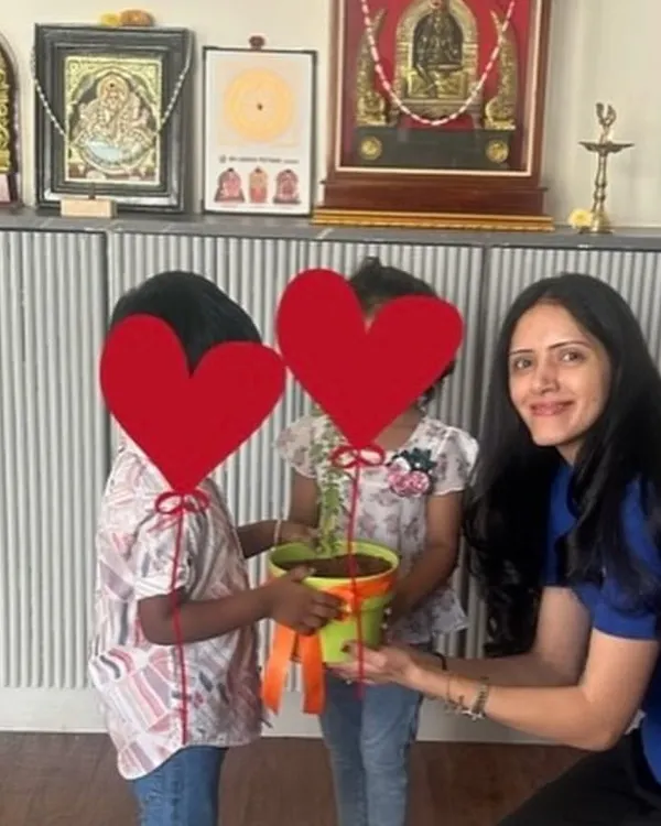It’s always a joy to see my Math From Scratch program come to life in schools. Here, I’m with two young learners who have just completed a hands-on activity. My goal is to empower both students and teachers to build a strong, joyful foundation in mathematics from the very beginning.