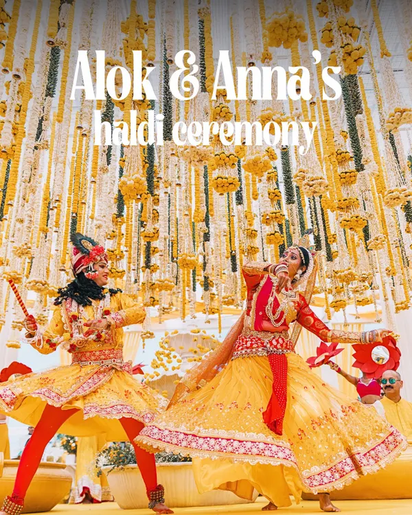 A glimpse into Alok & Anna's vibrant Haldi ceremony in Goa. We helped plan the festivities, including performances that blended both their cultures beautifully.