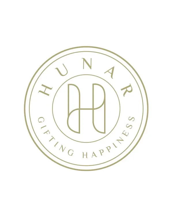 Our brand logo, representing our mission of 'Gifting Happiness'. We stand for quality, creativity, and thoughtful curation in every hamper we create.