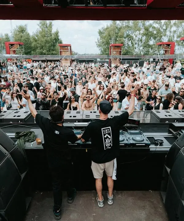 This is what it's all about. Sharing the decks with my brother Secret Cinema, facing a sea of beautiful people at Awakenings Festival. The energy from a crowd this massive is why I've been chasing this feeling for 25 years. This is the peak of a festival DJ set.