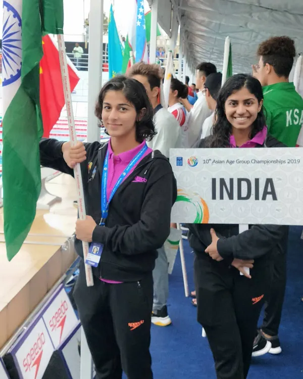 My students preparing to compete for Team India at the Asian Age Group Championships. This is the level of competitive swimming we train for, focusing on discipline, speed, and race strategy.
