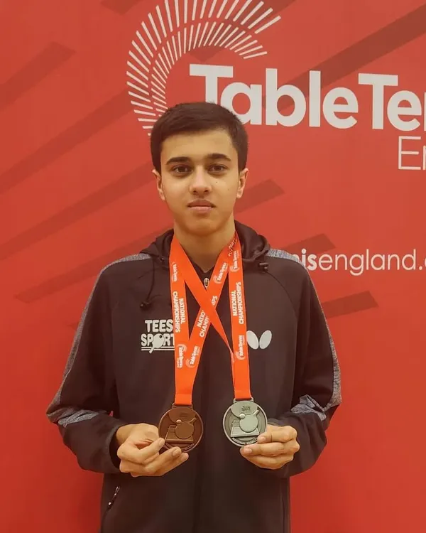 Our player Rohan Dani showcasing his silver and bronze medals won at the U-17 England National Championship. This highlights our ability to produce players who can compete and succeed in international circuits.