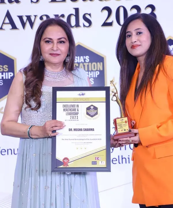 I was truly happy to receive the Healthcare Excellence Award from the esteemed actress and politician, Jaya Prada Ji.