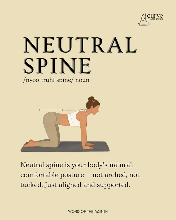 Let's talk about the Neutral Spine. It's the foundation of almost every Pilates move, ensuring your body is aligned and supported.