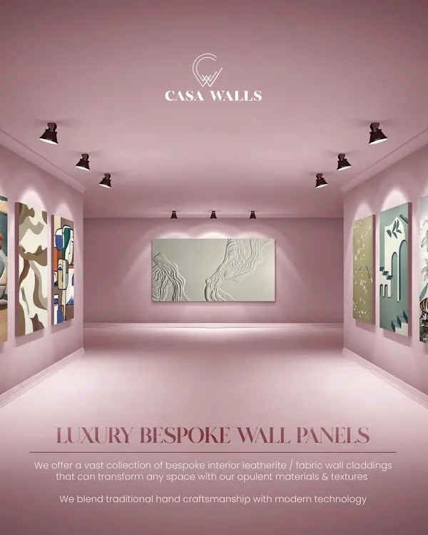 Welcome to our gallery of possibilities. We offer a vast collection of bespoke leatherite and fabric wall claddings that can transform any space, blending traditional hand craftsmanship with modern technology.