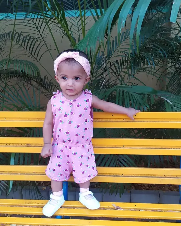 My daughter looking so sweet in the Candyline Summer Headband. It’s a lightweight, lacy design that is comfortable enough for all-day wear.