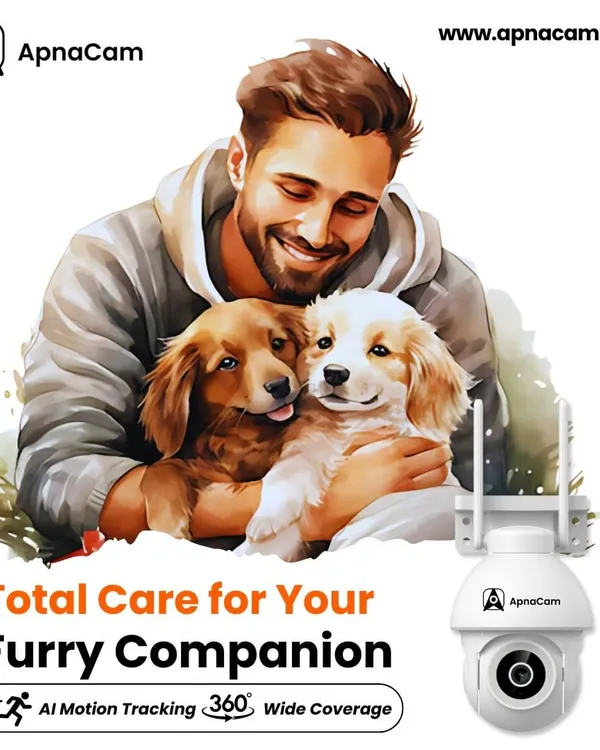 I offer total care for your furry companion. The G11A camera's AI motion tracking and wide coverage help you ensure your pets are always safe and happy.
