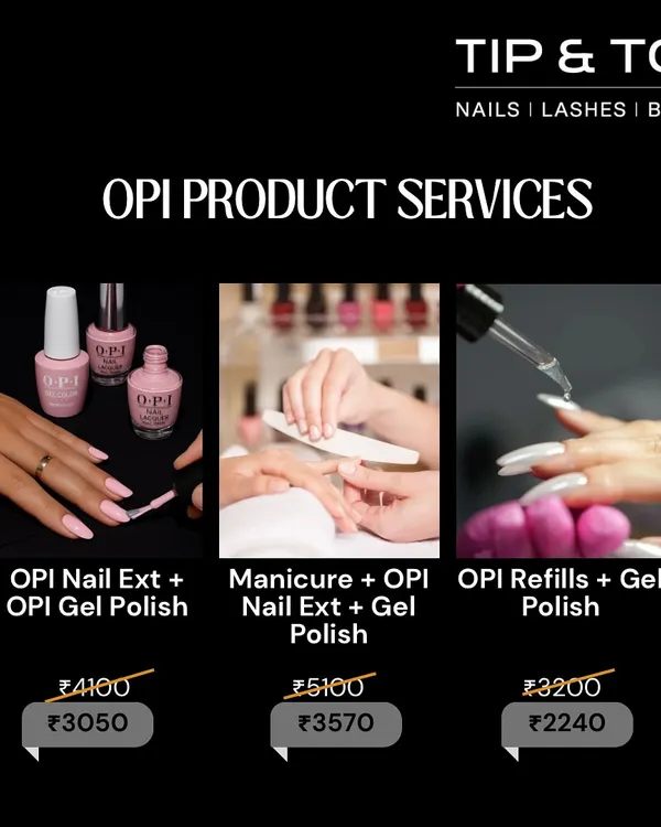 An exclusive offer on our OPI product services, including OPI Nail Extensions with Gel Polish, Manicures, and Refills. You won't find this deal anywhere else.
