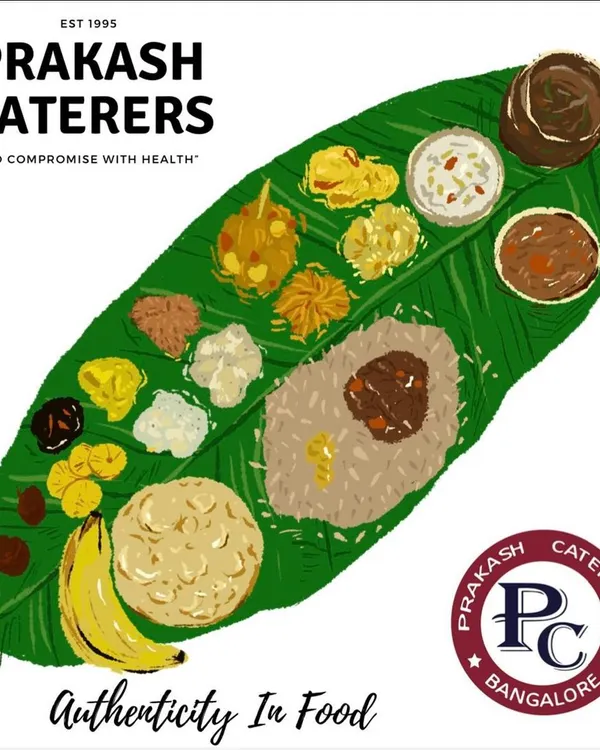 This illustration captures the essence of a perfect South Indian meal served on a banana leaf. It represents my commitment to authenticity in food, from the placement of each dish to the balance of flavours.