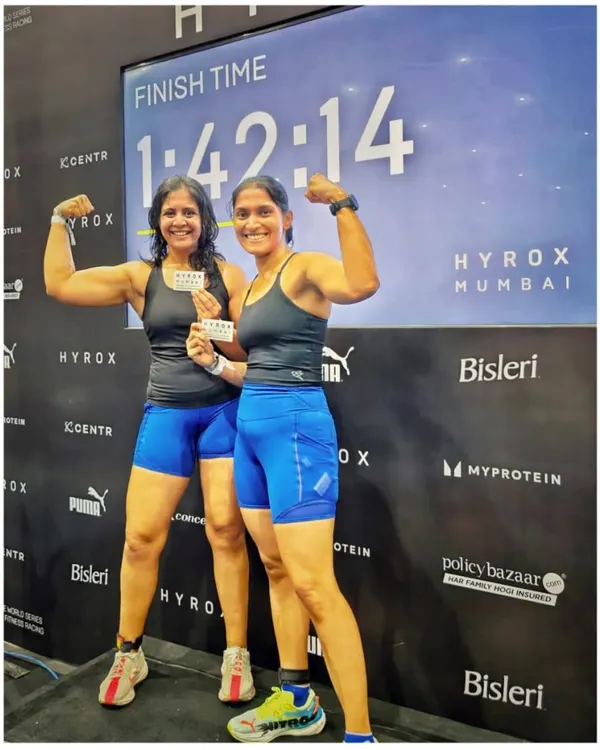 Our coaches lead from the front, both in the gym and on the competition floor. Here are some of our team members celebrating their strong finishes at the HYROX Mumbai event.