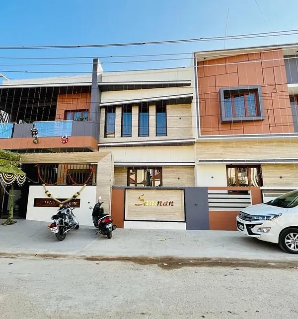 We believe a home should make a statement from the moment you see it. This is the completed "Sanman" residence in Davangere, a project where we blended modern lines with warm, inviting textures to create a landmark home for the family.
