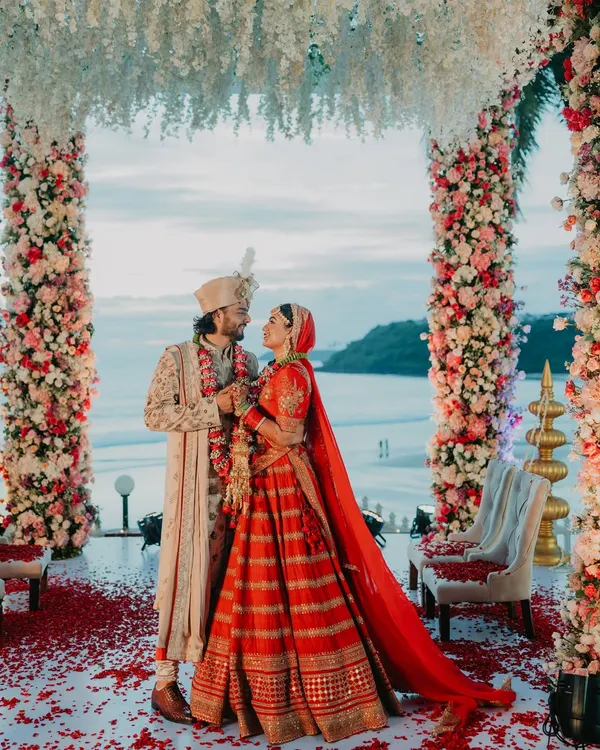 A promise made with the ocean as our witness. We believe in capturing love against epic backdrops, turning your destination wedding into a timeless piece of art. This moment at a Goa beach wedding felt like a scene from a movie, serene and powerful.