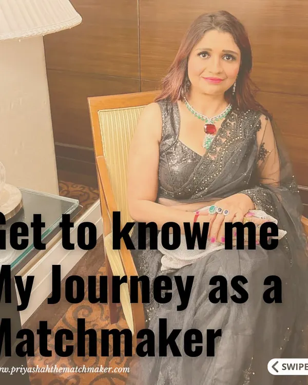 Get to know me and my journey as a matchmaker. For 32 years, I have poured my heart into this work, driven by a desire to give every couple the best chance at happiness.