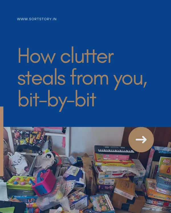 This post explains how clutter can steal from you bit-by-bit, affecting your mental health and daily life. You don't have to do it all by yourself; professionals are here for a reason.