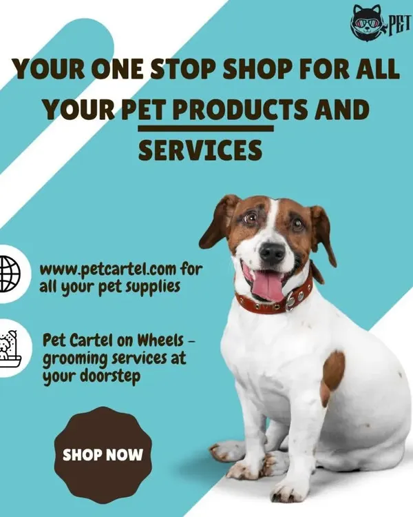 We are your one-stop shop for all pet products and services. You can order supplies online for fast delivery or book a grooming appointment with our Pet Cartel on Wheels service.