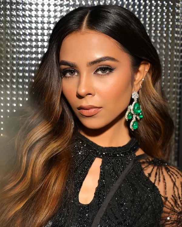 A detailed close-up of a glamorous evening look. I focused on a sharp, defined smokey eye and a perfectly blended skin base that looks seamless and radiant even up close.