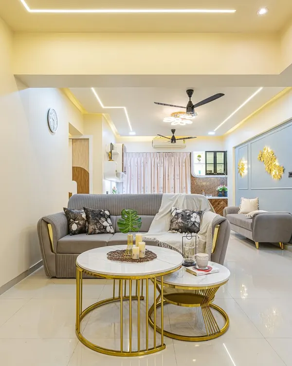 This is what I do best: creating open, connected living spaces. By merging two flats and removing walls, I designed a spacious and airy home with a modern, luxurious feel that flows from the living room to the dining area and beyond.