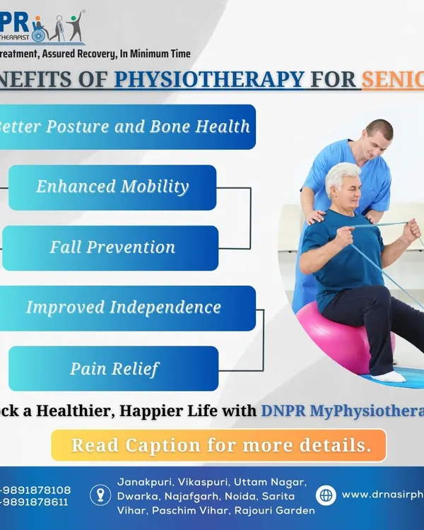This infographic highlights the key benefits of physiotherapy for seniors. From pain relief and fall prevention to enhanced mobility and independence, our goal is to help our senior patients unlock a healthier, happier life.