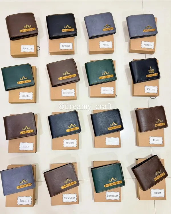 I was so happy to create this bulk order of personalized wallets as wedding return gifts for a client. Each wallet was customized with a name and a charm, making it a memorable thank you gift for guests.