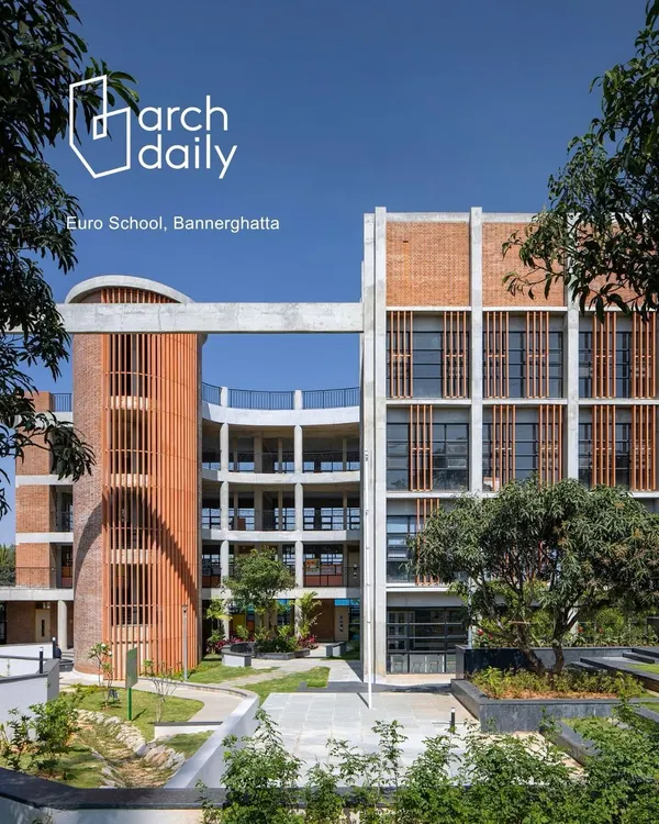 Our Euro School Bannerghatta project was featured on ArchDaily. The article explores how the campus liberates learning from enclosed classrooms, rooting it in the natural environment to foster holistic growth and ecological consciousness.