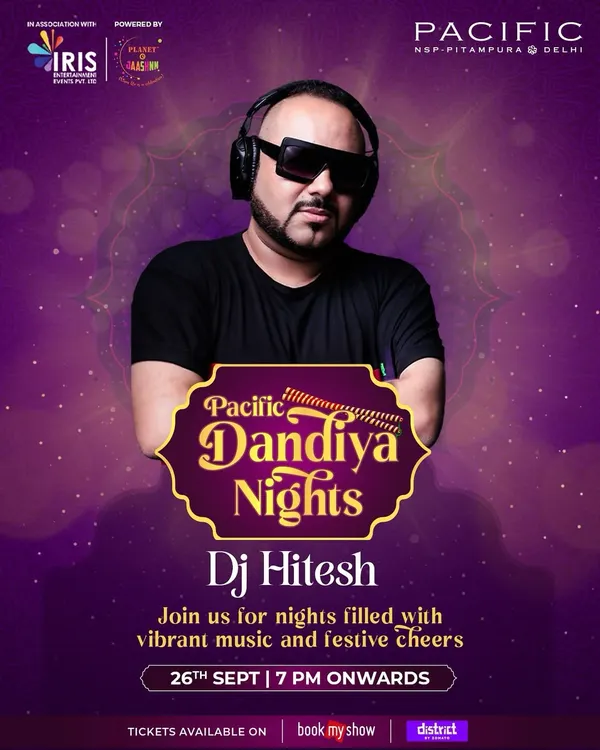 Getting ready to spin for the biggest Dandiya Night in Delhi. Nothing beats the energy of a festival crowd, with dandiya beats and happy feet all around.