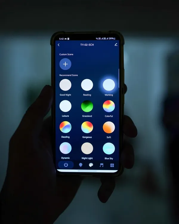 This is the control center for your home's ambiance. Our intuitive smartphone app gives you access to a wide range of pre-set and customizable lighting scenes, putting the power to change your environment right at your fingertips.
