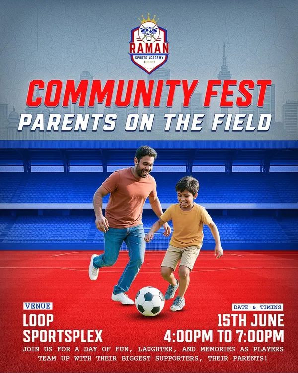 We believe football is for the whole family. Our Community Fest invites parents to join their kids on the field for a day of fun, laughter, and friendly competition.