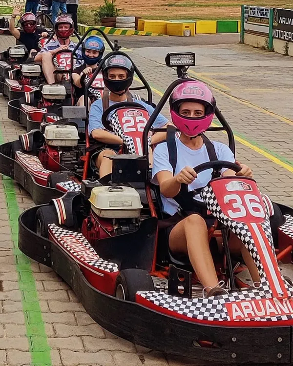 Get your team together and line up on the grid. This is the perfect activity for a group outing, with everyone ready to race for bragging rights.