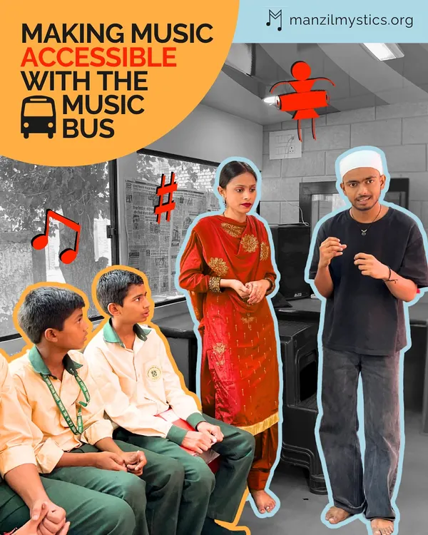 Our Music Bus is more than a vehicle; it's a doorway to new dreams. We take it to government schools to give students a first-hand look at a professional recording studio and spark their curiosity about music production.