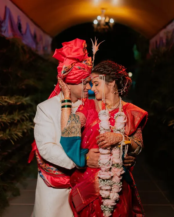 An intimate and romantic portrait of the couple in a beautifully lit tunnel. I specialize in using lighting and location to create dramatic and memorable wedding day portraits.